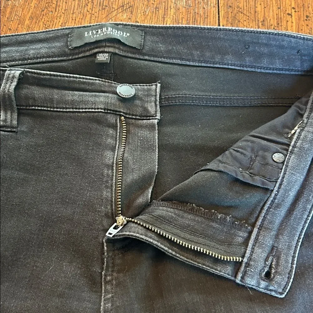 Liverpool Jeans black Stretchy. Size 10